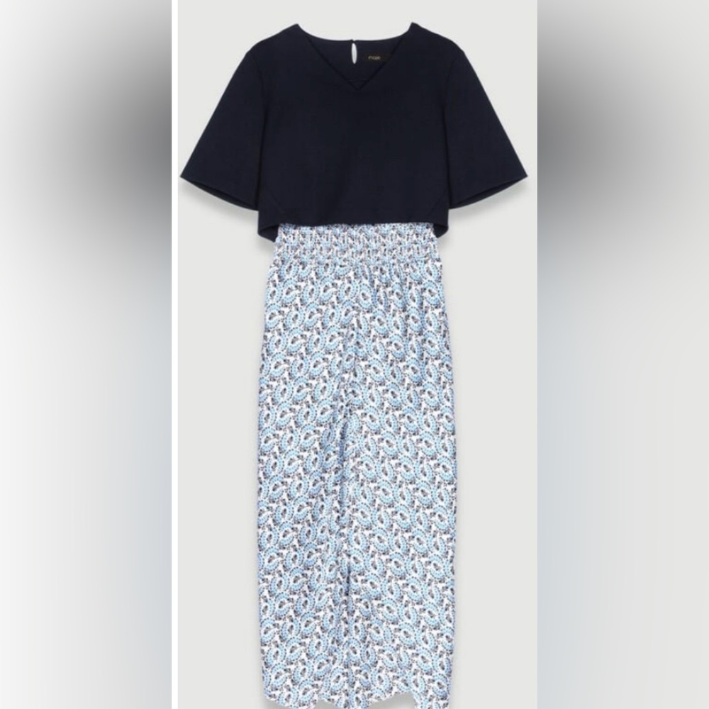 Maje 2 in 1 Midi Floral Dress